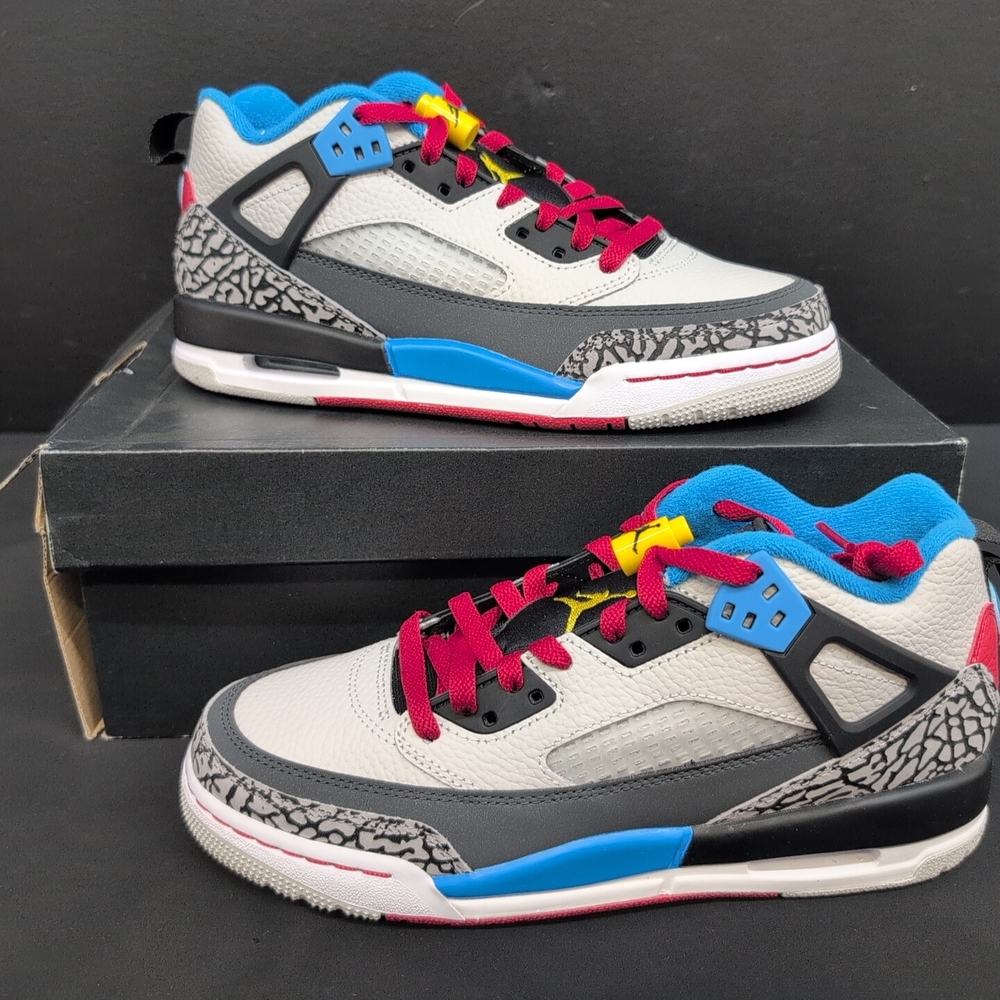Jordan Spizike Low SE GS Youth Size 7Y Neutral Grey Varsity Maize IM7423-004